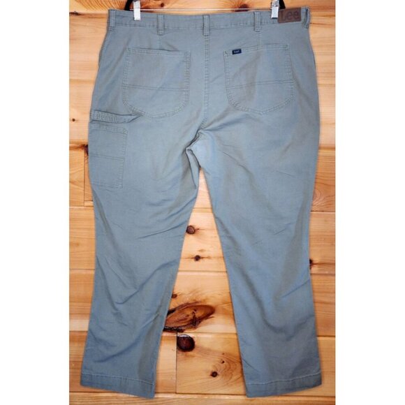 Women’s LEE Carpenter Workwear Pants Green SIZE 22 Plus Size 22 Lee Dungaree - Picture 11 of 16